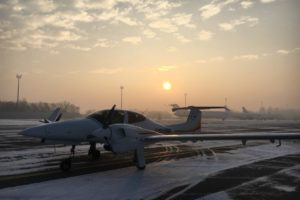 Diamond DA42 Sunset